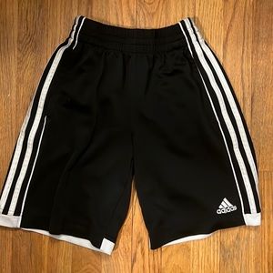 Black Adidas boys basketball shorts